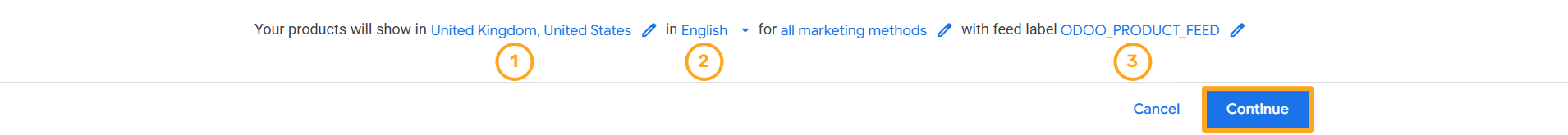 Odoo 18.0 Google Merchant Center GMC Add Product Source